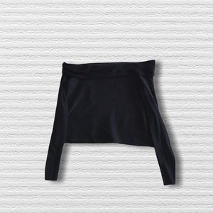 Zara Trafaluc Black Strapless Sweater Size L